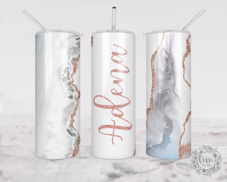 Personalized Name Crystal Skinny Tumber