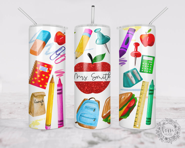 Personalized Teacher Skinny Tumbler