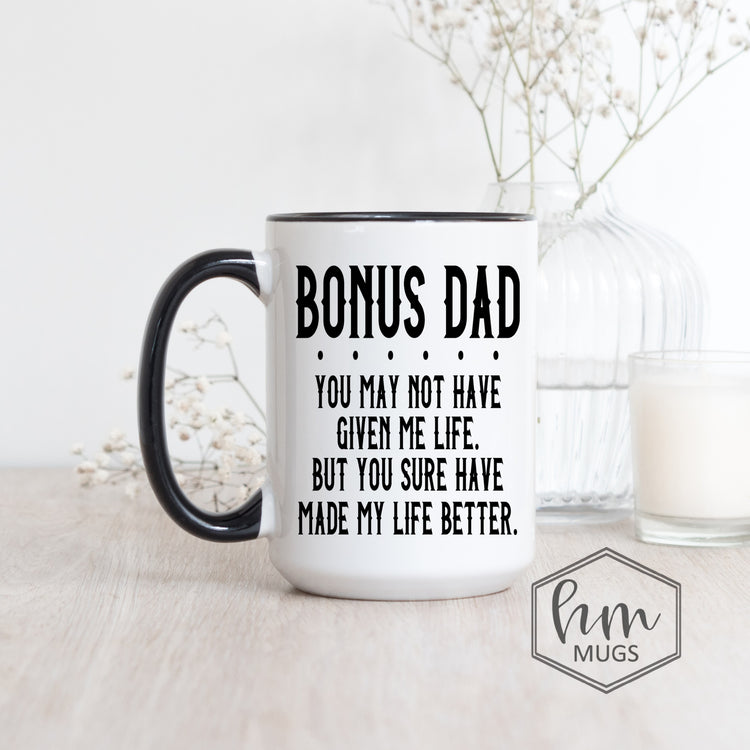 Bonus Dad Coffee Mug - Gifts for Step Dad