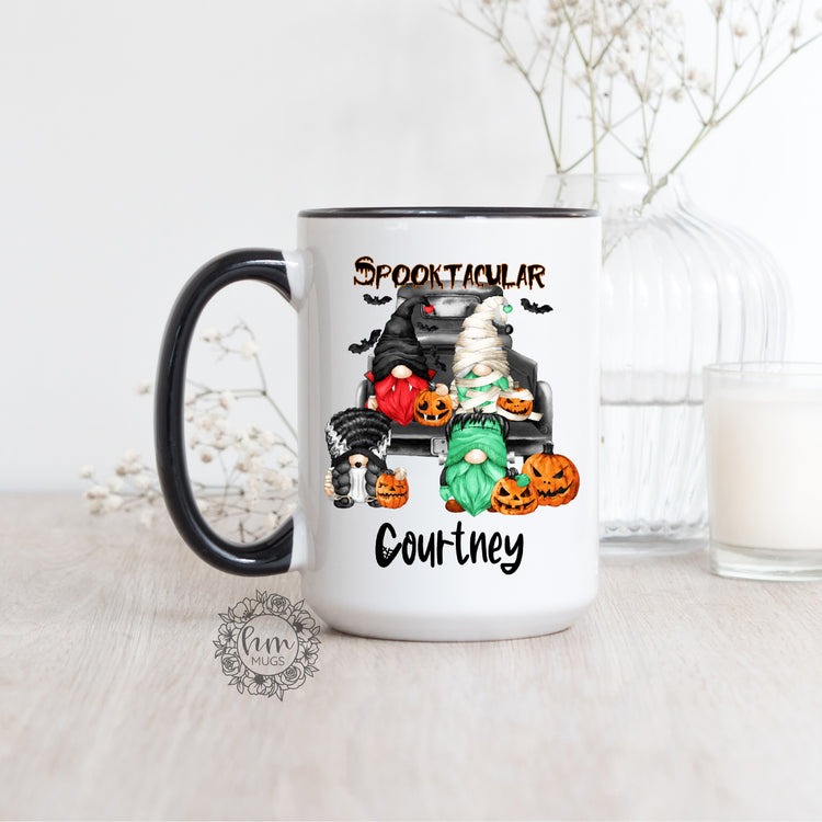 Personalized Gnome Halloween Coffee Mug