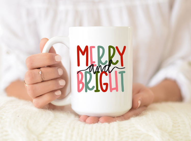 Merry and Bright Christmas Coffee Mug