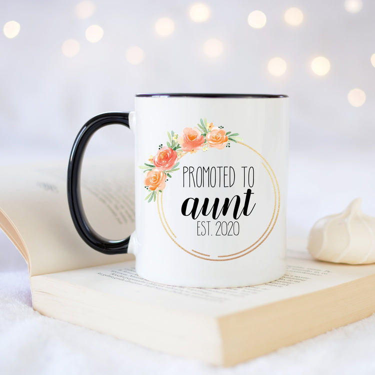 Promoted to Aunt Coffee Mug - Personalized Gift for Aunt