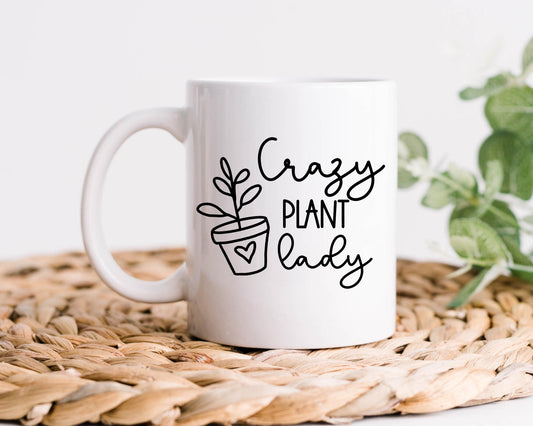 Crazy Plant Lady Coffee Mug, Plant Mom