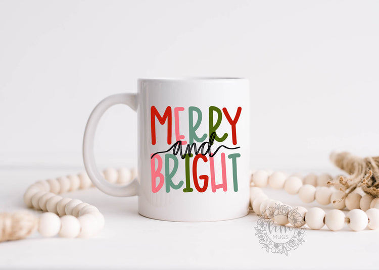 Merry and Bright Christmas Coffee Mug
