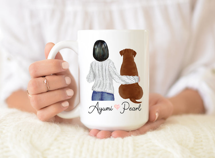 Personalized Chocolate Lab Mom Coffee Mug