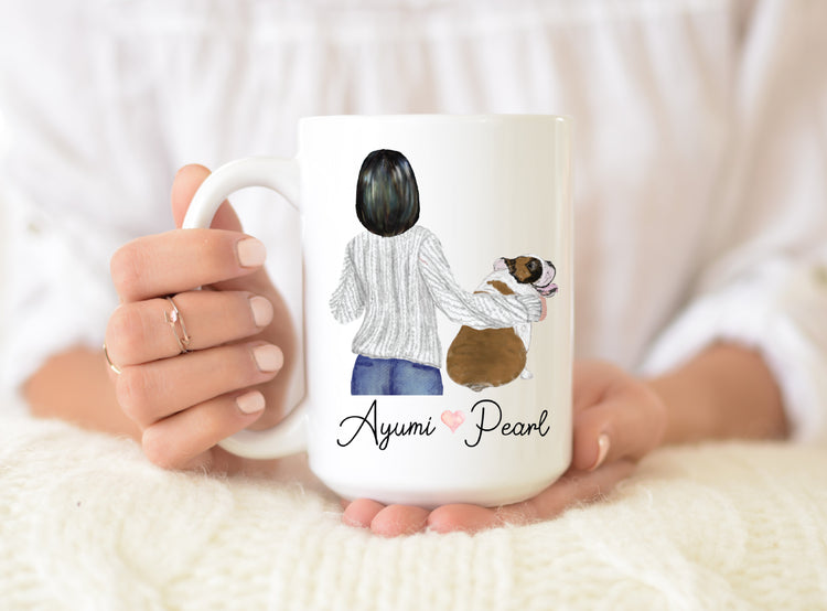 Personalized English Bulldog Mom Coffee Mug