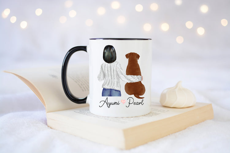 Personalized Chocolate Lab Mom Coffee Mug