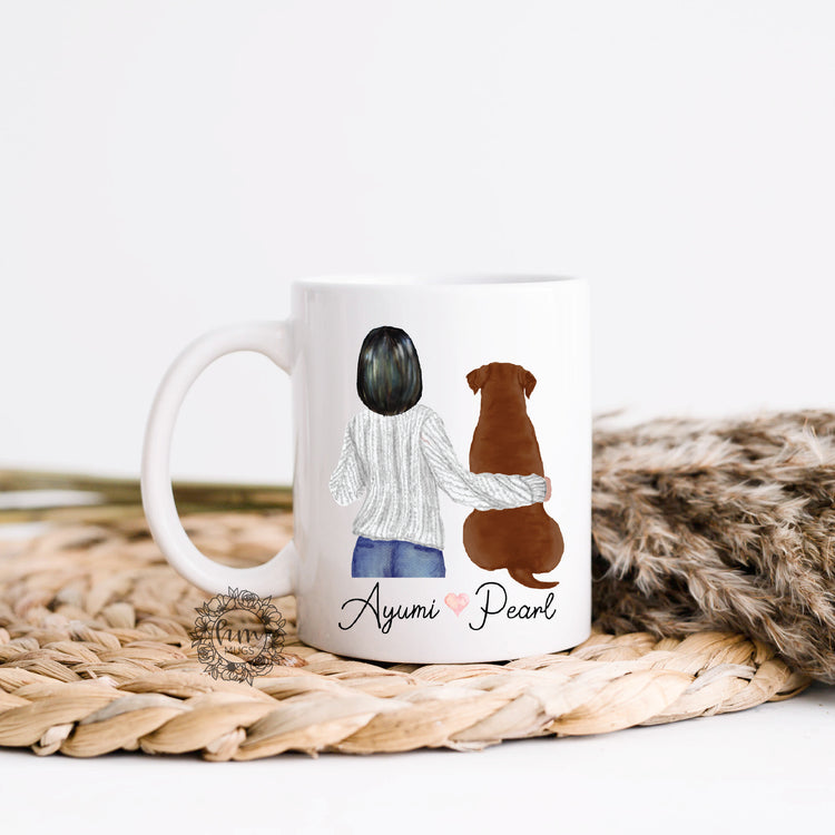 Personalized Chocolate Lab Mom Coffee Mug