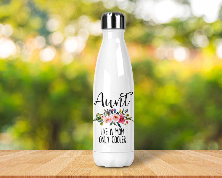 Aunt Like A Mom Only Cooler Water Bottle