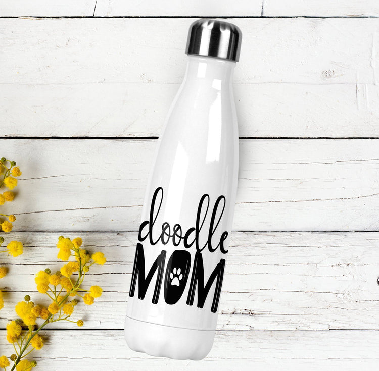 Doodle Mom Stainless Steel Water Bottle, Goldendoodle Mom, Doodle Mom Gift, Dog Lover