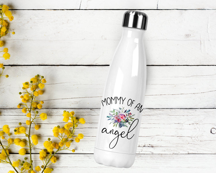Mommy Of An Angel Stainless Water Bottle - Memorial Gift - Miscarriage - Infant Loss