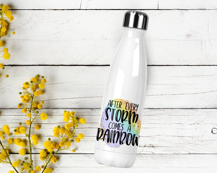 After Every Storm Comes A Rainbow Stainless Water Bottle