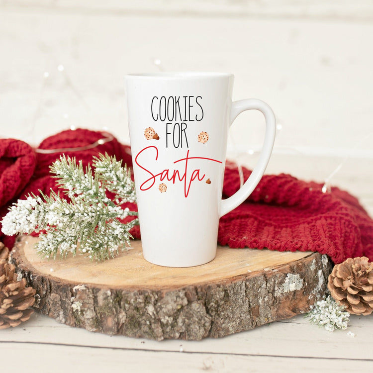 Cookies For Santa Latte Coffee Mug - Christmas Mug - Christmas Movies - Hot Chocolate