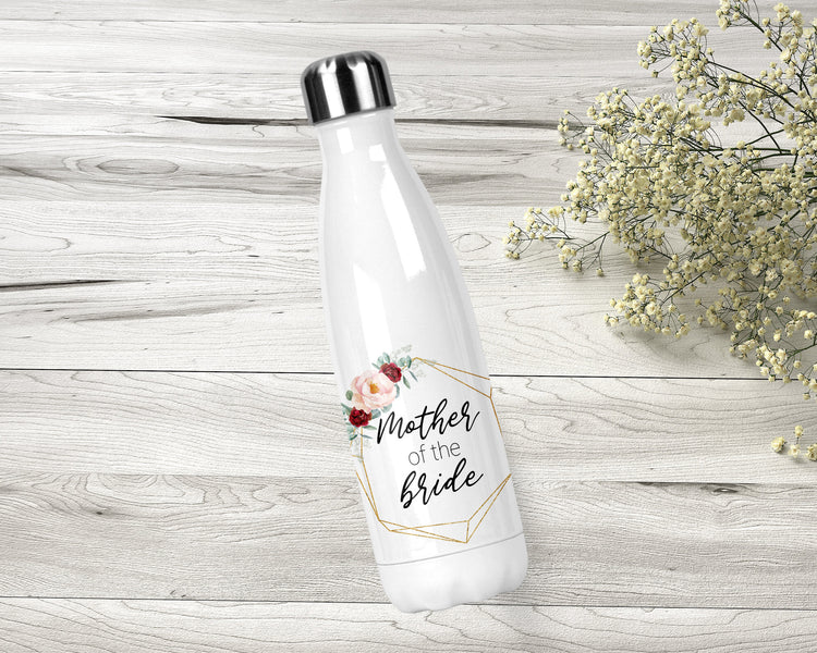 Mother Of The Bride Stainless Steel Water Bottle, Wedding Gift For Mom, Brides Mom