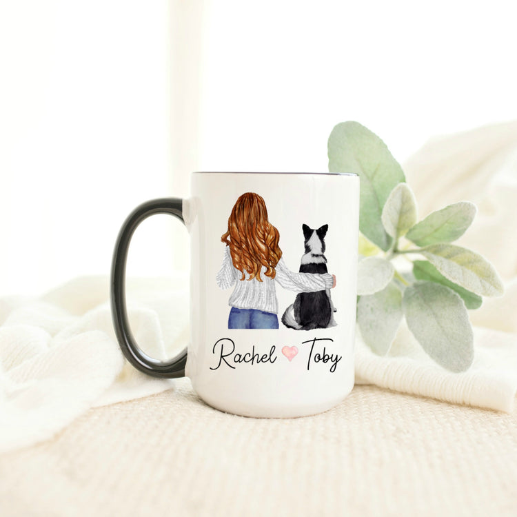 Personalized Border Collie Mom Coffee Mug