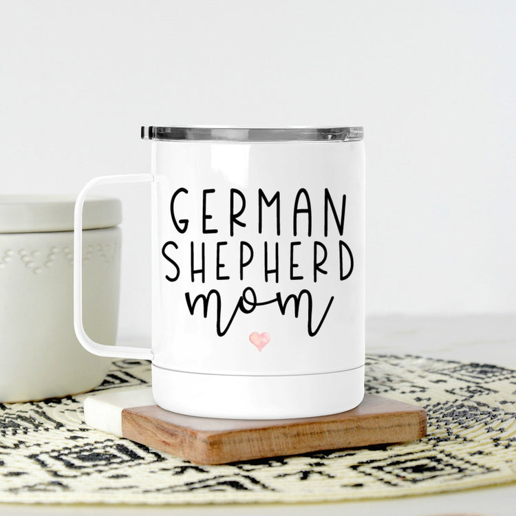 German Shepherd Mom - Gifts For German Shepherd Mom - Gift For Christmas - Cute Travel Mug - Dog Mom