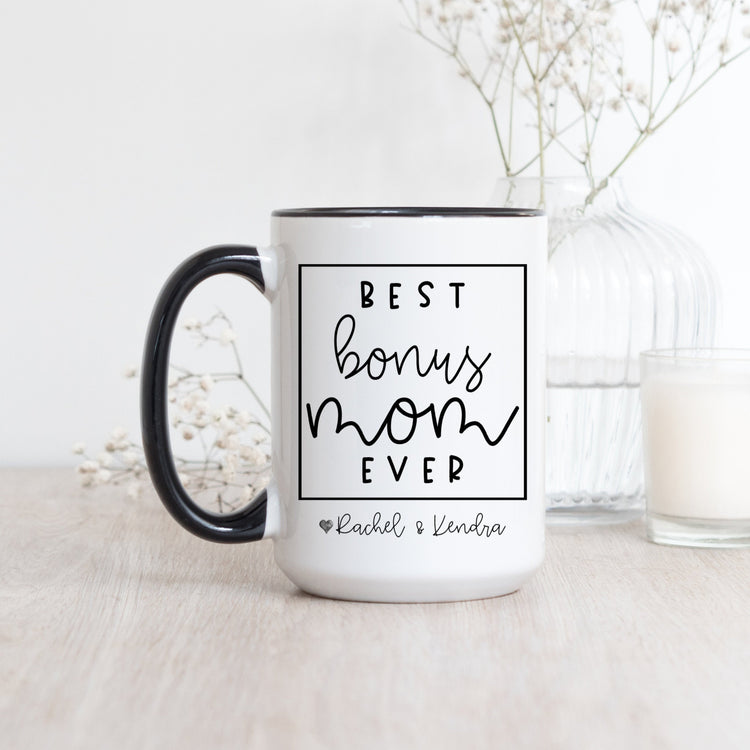 Personalized Best Bonus Mom Ever Coffee Mug