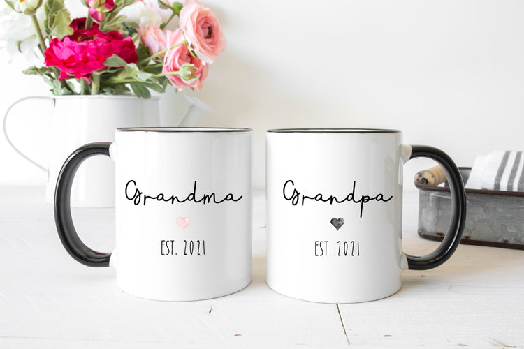 Grandma and Grandpa Coffee Mugs