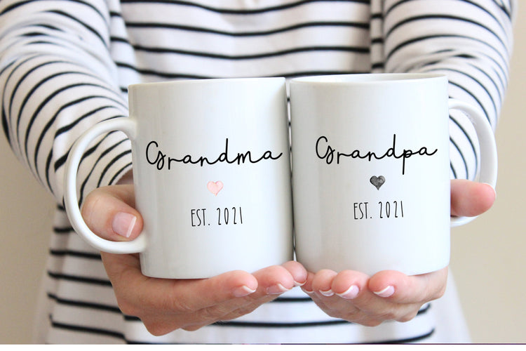 Grandma and Grandpa Coffee Mugs