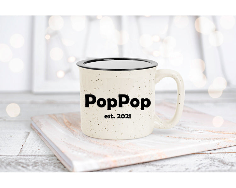 Pop Pop Established Coffee Mug - Father's Day Gift - Cup for Grandpa - New Grandpa Gift - Grandpa Mug