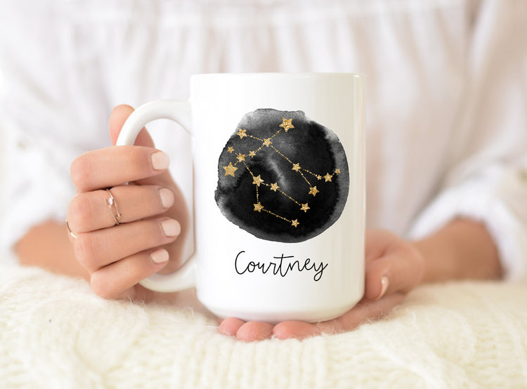 Astrology Coffee Mug, Star Sign Constellation Mug