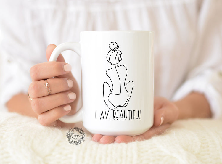 Inspirational I am Beautiful Coffee Mug